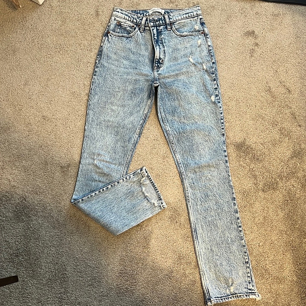 Abercrombie 90s skinny high rise jeans